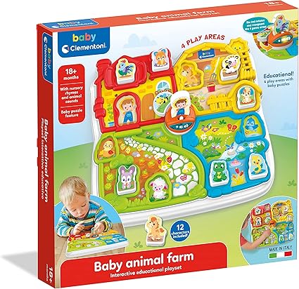Animals Colorful Interactive Animal Farm Clementoni