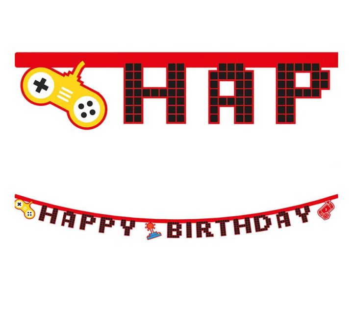 Gaming Party (Happy Birthday) Banner