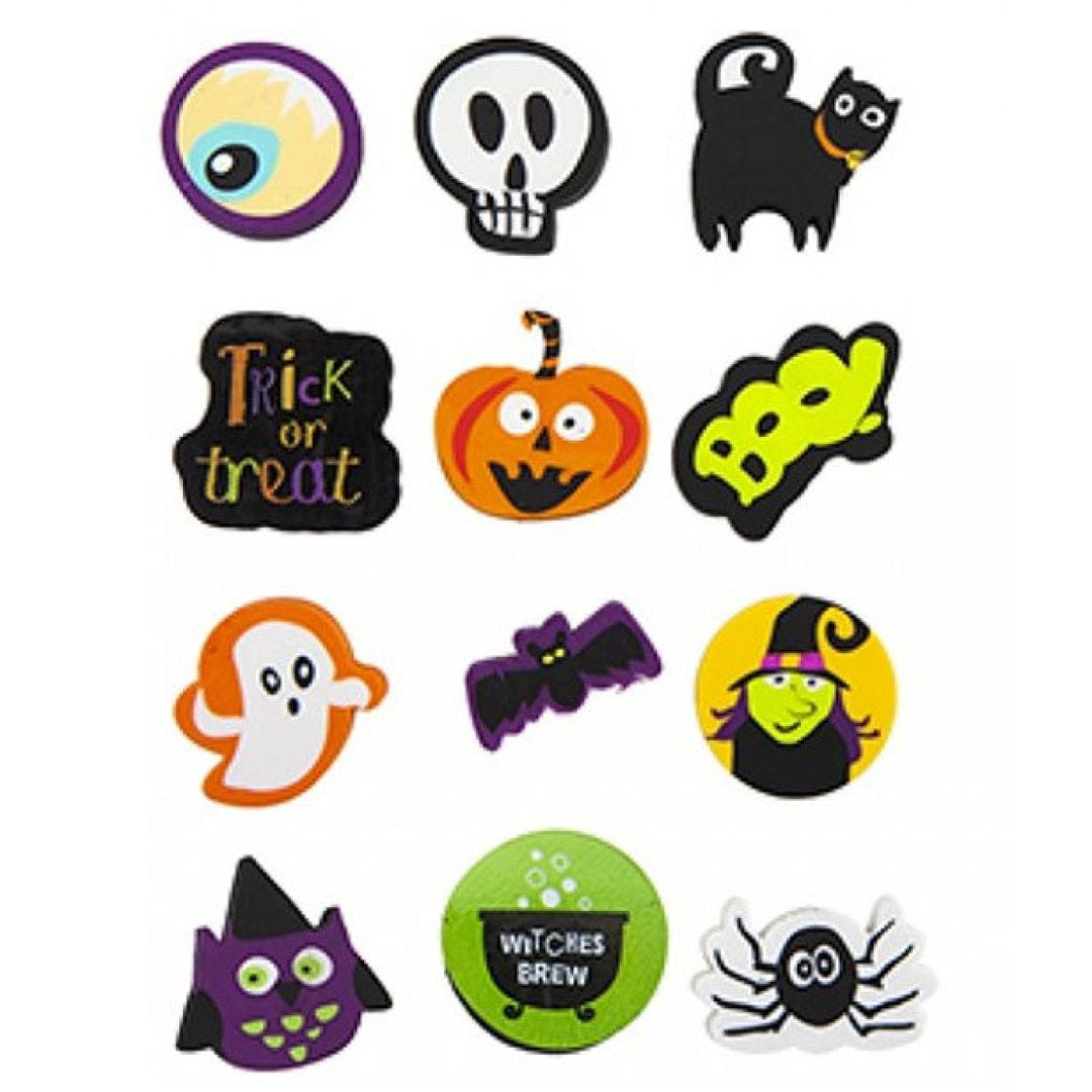 Spooky Pencil Toppers and Erasers
