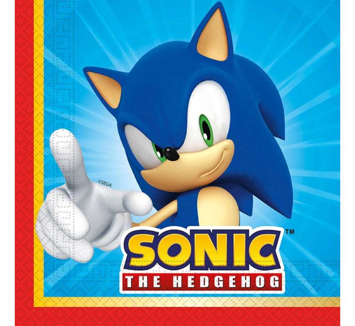 Sonic Paper Napkins ( 20 Pieces )