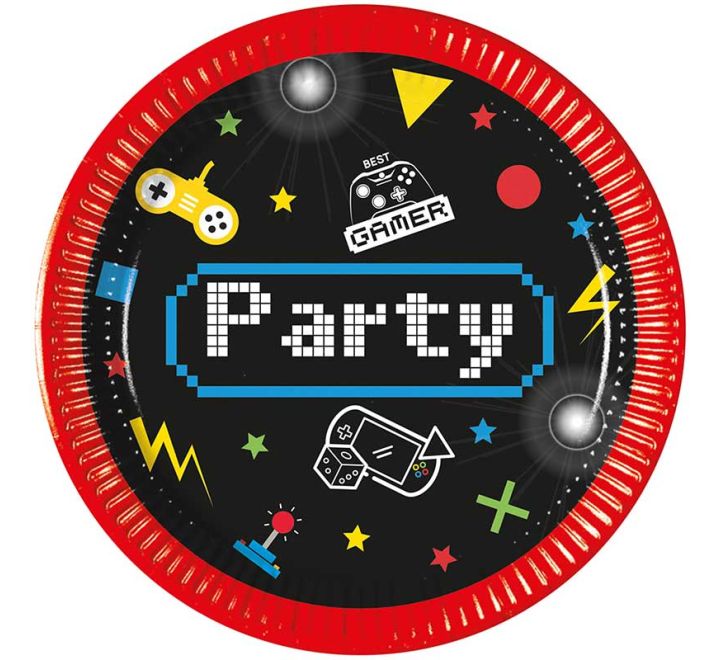 Gaming Party Paper Plates