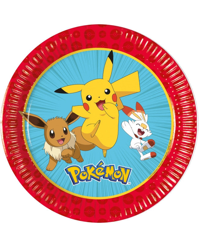 Pokémon Paper Plate 8 Pieces 20cm