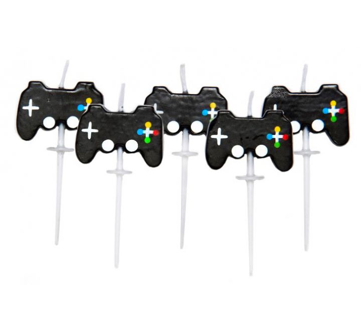 Gaming Party Pick Candles