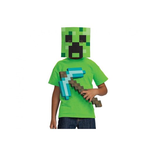 Minecraft Pickaxe And Mask Set