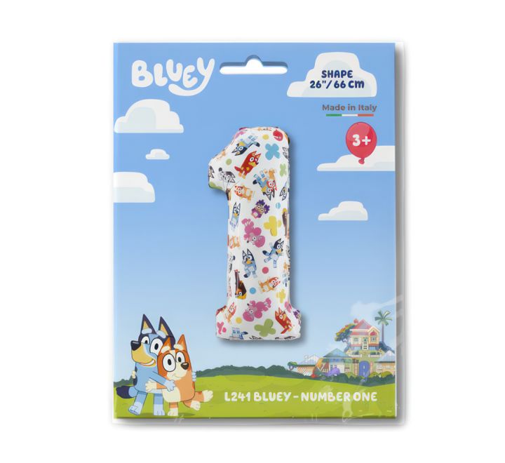 Bluey Number Foil Balloon