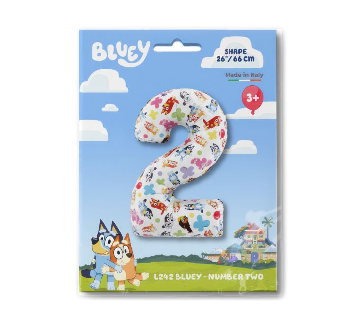 Bluey Number Foil Balloon