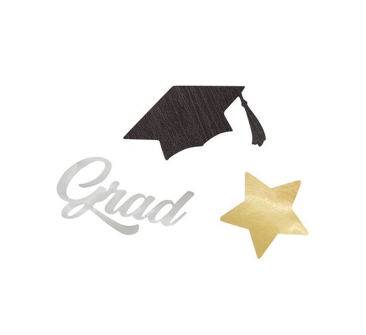 Stars And Caps Graduation Jumbo Confettie