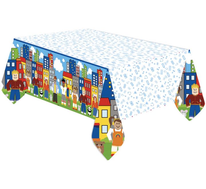 Roblox Party Town Paper Tablecover 1.8m x 1.2m