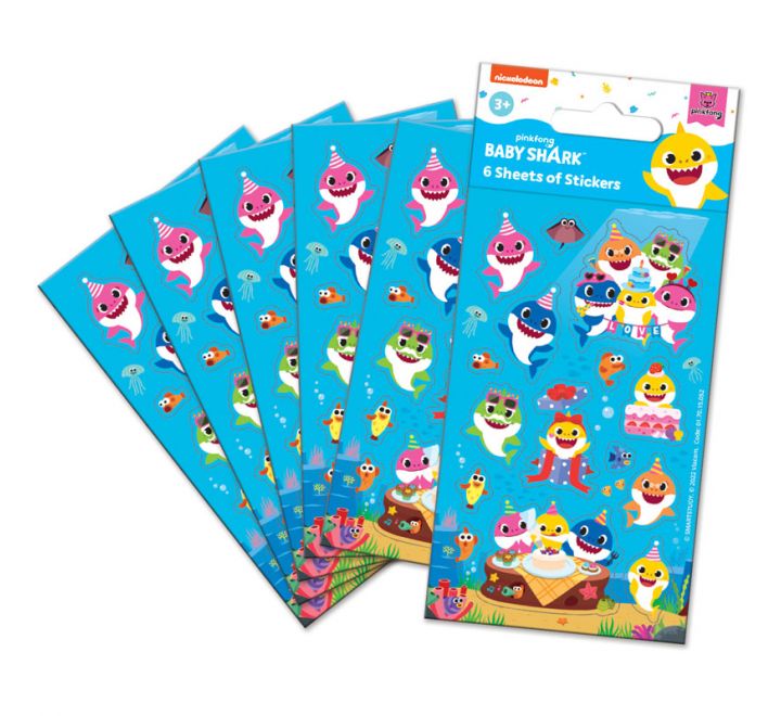 Baby Shark Party Pack Stickers (6)