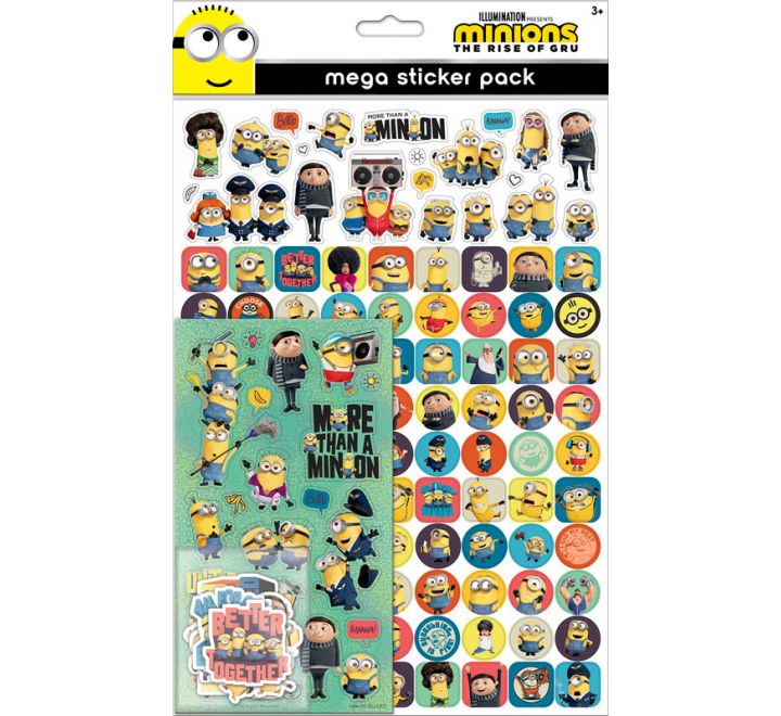 Minions The Rise Of Gru Mega Pack Stickers