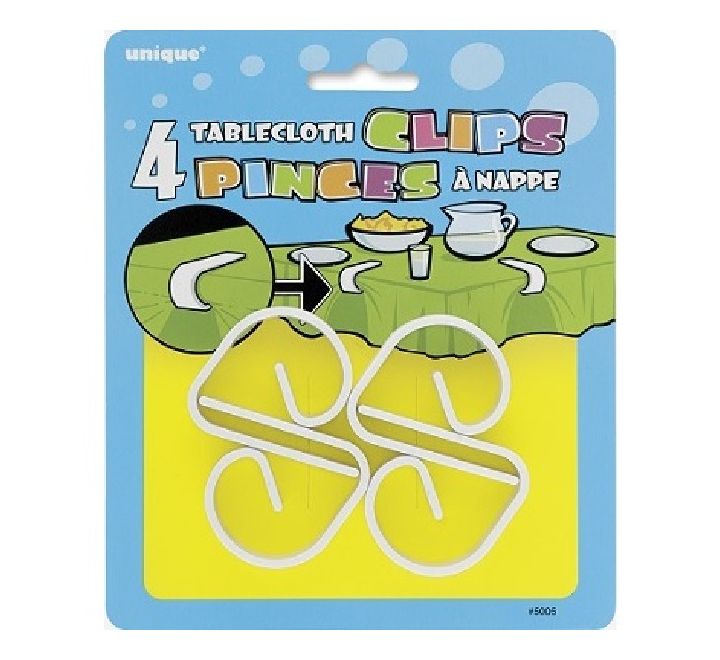 White Tablecloth Clips