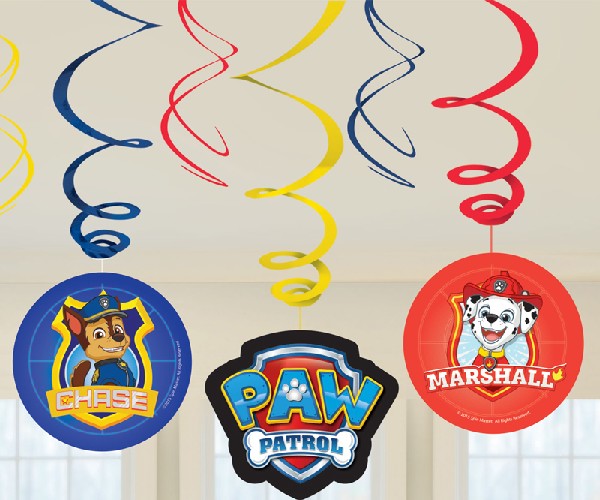 PAW Patrol Swirl Decorations