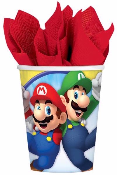(8) 266ML Super Mario Cups