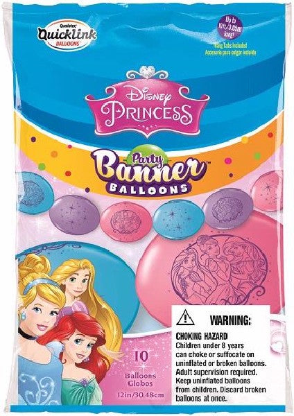 Disney Princess Banner Balloons (10 Pieces)