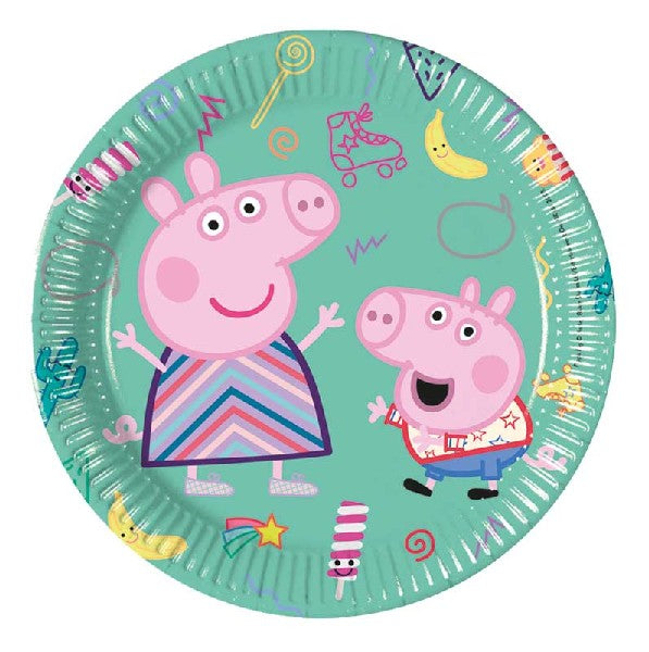 Peppa pig plates (8 pieces)