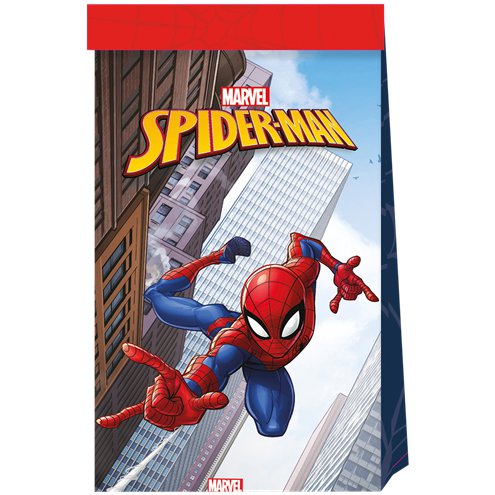 Spiderman Crime Fighter Paper Bags (4 Pieces)