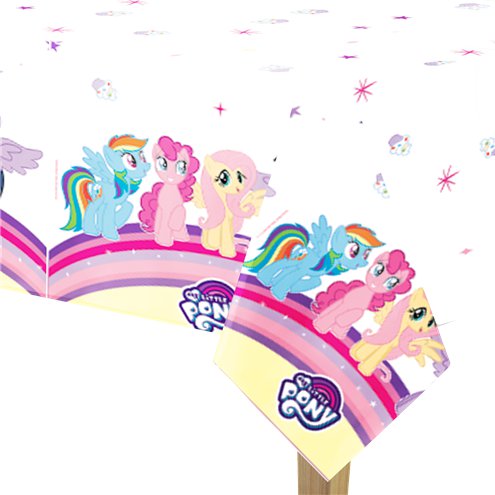 My Little Pony Plastic Table Cover - 1.2m x 1.8m