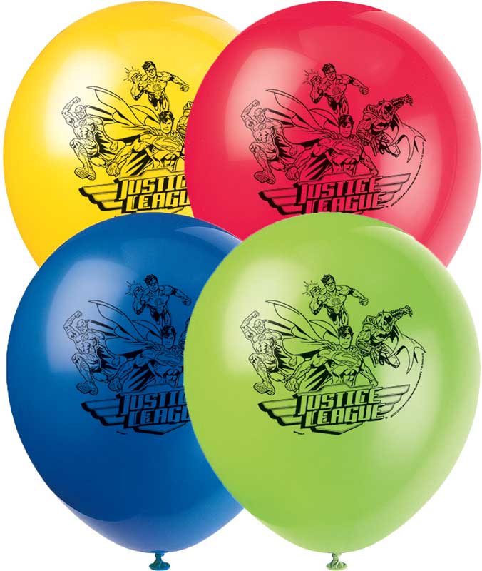 Justice League Balloons (8 Pieces)