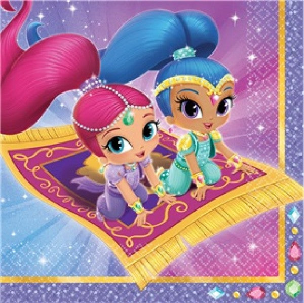 Shimmer And Shine Napkins (16 pieces )