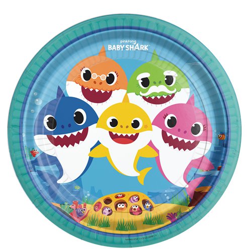 Baby shark plates (8 pieces)