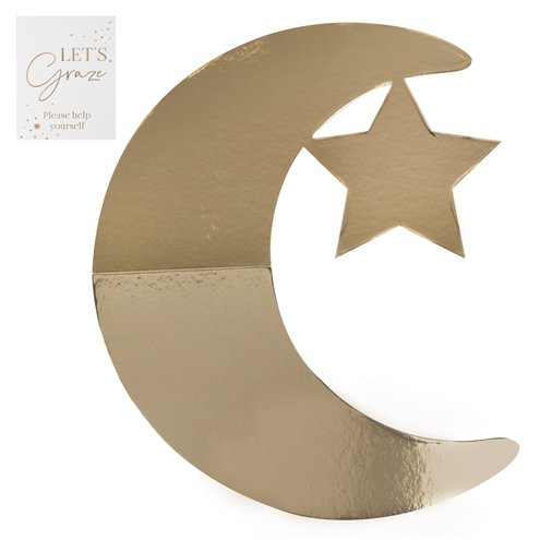 Eid Moon & Star Shaped Grazing Board - 46.5cm