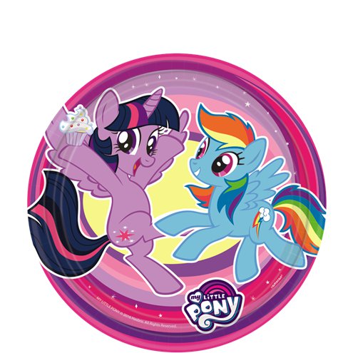My Little Pony Paper Plates Small - 18cm (8 Pieces)