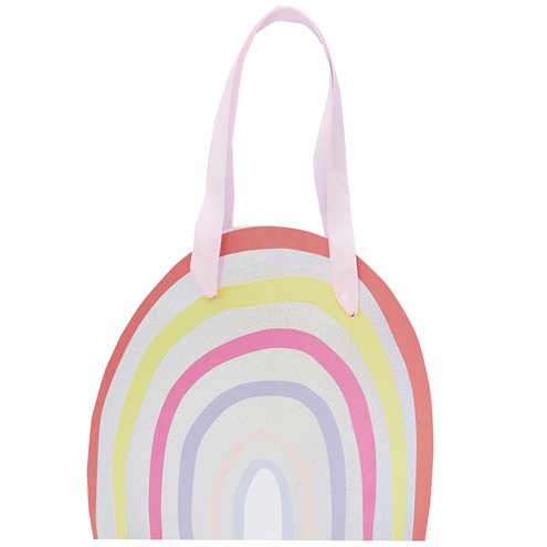 Pastel Rainbow Paper Party Bags ( 5 Pieces )