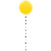 Happy Birthday Glittery Balloon Tail - 1.8m