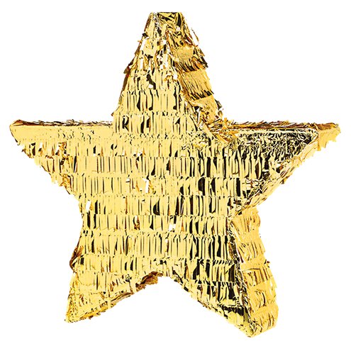 Gold Foil Star Piñata