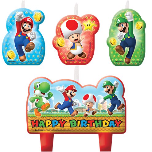 Super Mario Birthday Candles